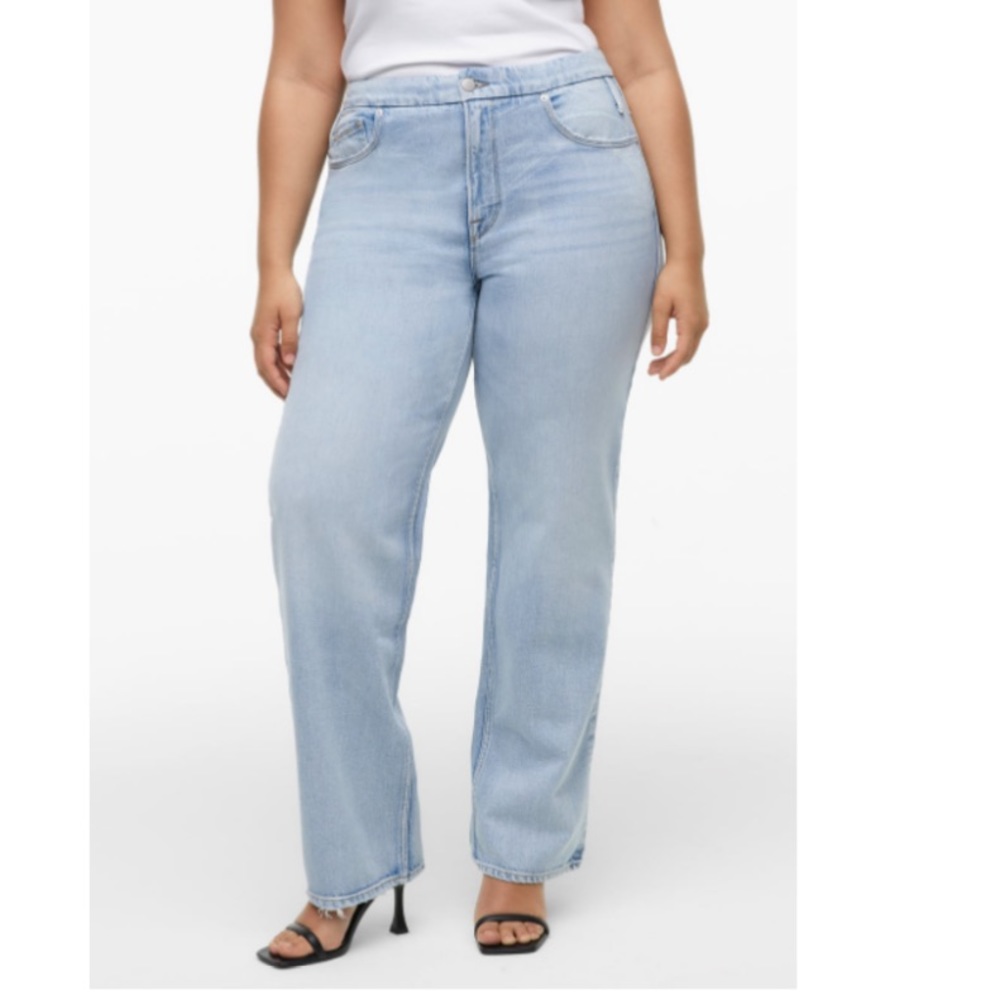 Good American Jeans X Zara Colab Relaxed 90’s Jean Plus Size SZ 28